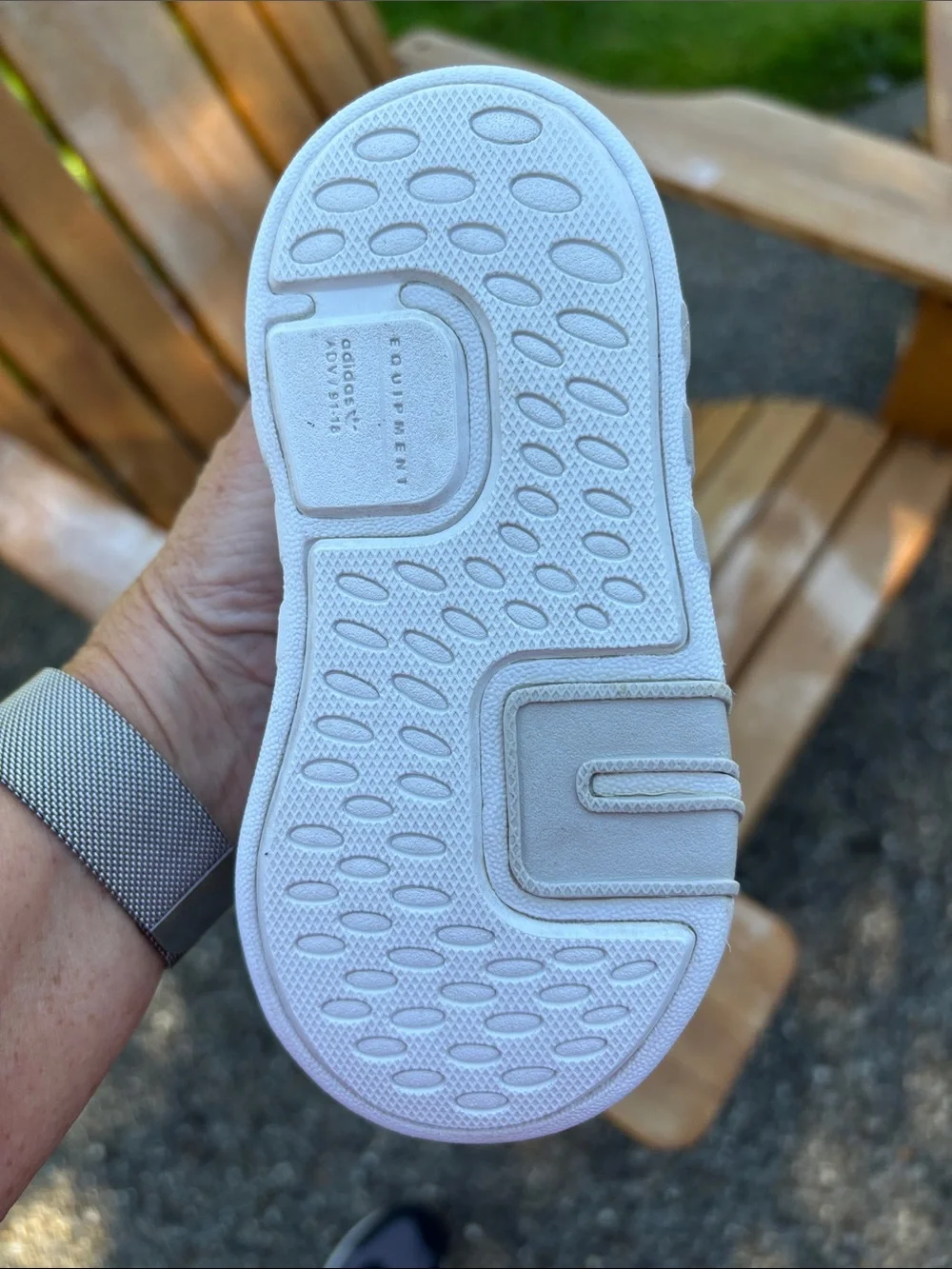 adidas Kids EQT Knit Sneaker - White